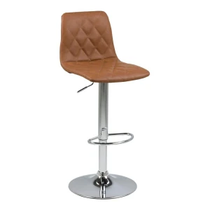 Stołek barowy Emu eko skóra brązowy 82cm