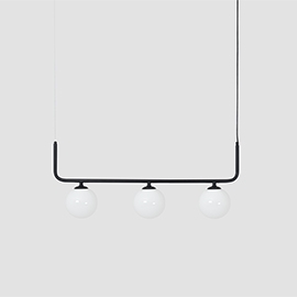 Lampa wisząca Catkin 3 - czarny