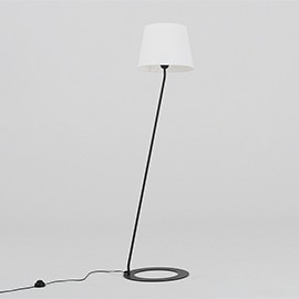 Lampa podłogowa Shade Floor - klosz biały, czarny