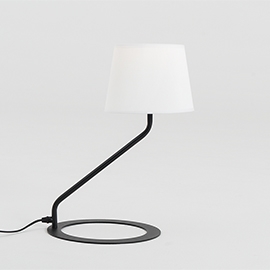 Lampa stołowa Shade Table - klosz biały, czarny