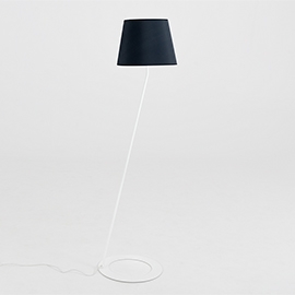 Lampa podłogowa Shade Floor - klosz czarny, biały