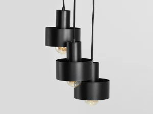 Lampa wisząca Fay Koło 3 - czarny