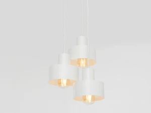 Lampa wisząca Fay Koło 3 - biały