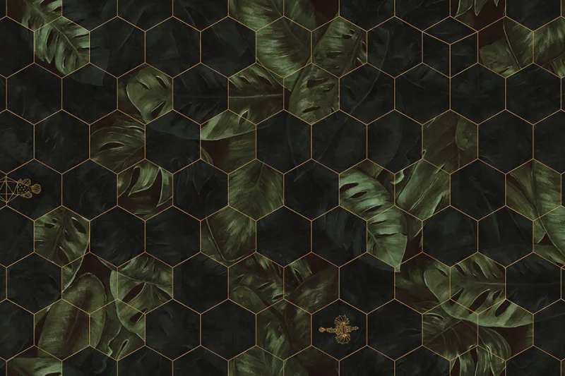 Fototapeta Hexagonleaves Rebel Walls