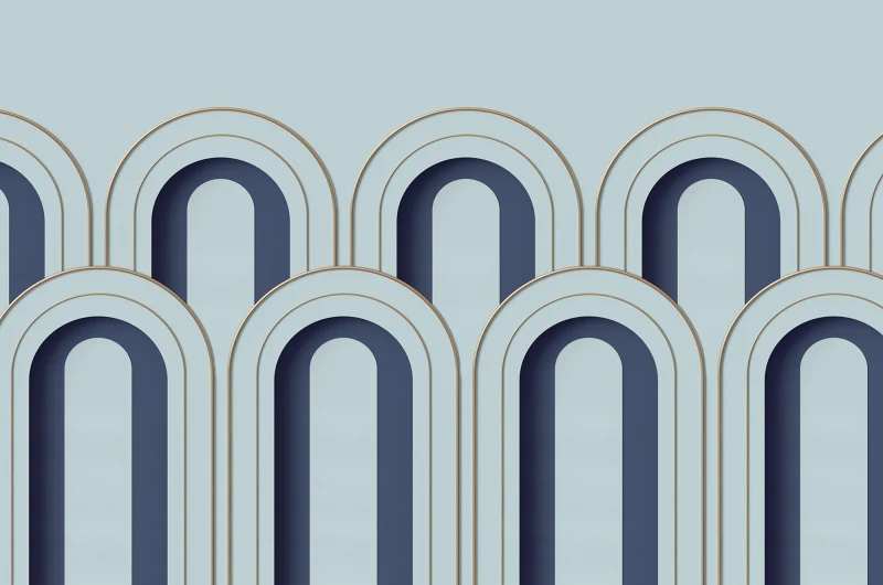 Fototapeta Arch Deco Blue Rebel Walls (1)