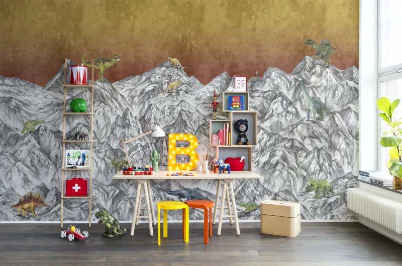 Fototapeta Dinosaur Mountain Volcano Rebel Walls (3)