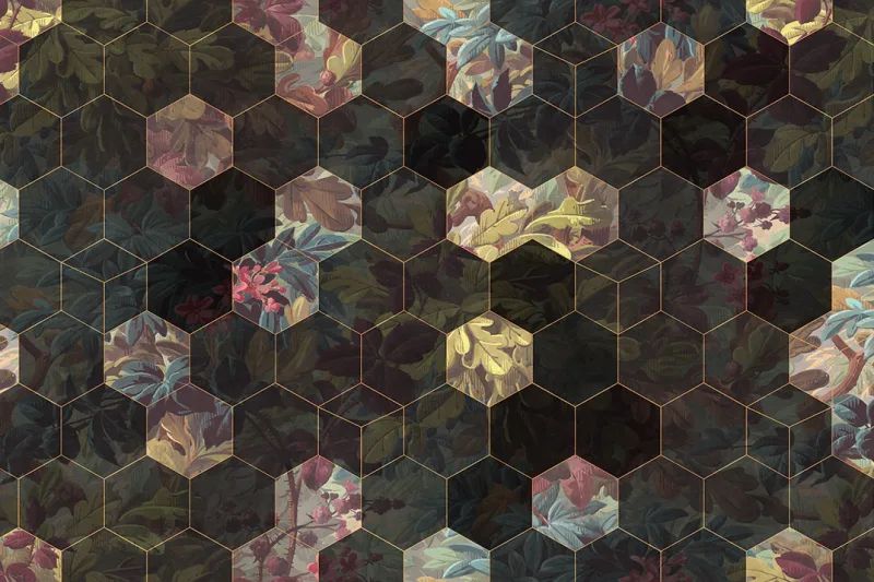 Fototapeta Vinum Hexagon Rebel Walls (1)