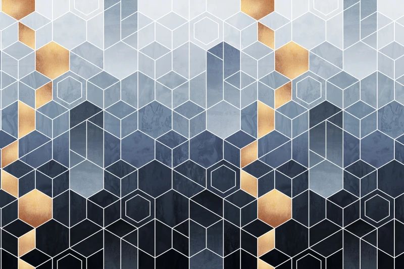 Fototapeta Gradient Geometry Rebel Walls (1)