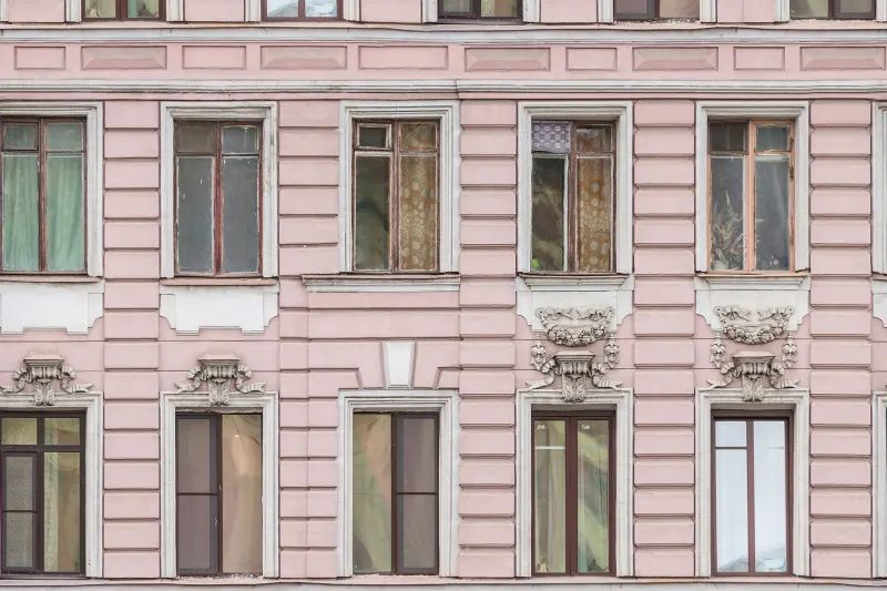 Fototapeta Pink Facade Rebel Walls (1)