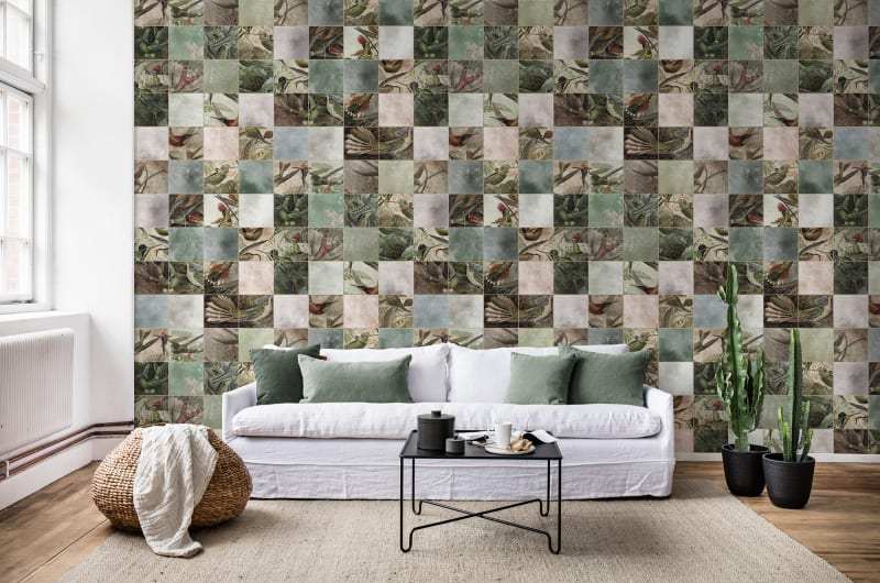 Fototapeta Birds of Paradise Tiles Rebel Walls (2)