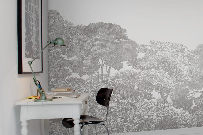 Fototapeta Bellewood Grey Toile Rebel Walls (1)