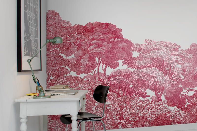 Fototapeta Bellewood Crimson Toile Rebel Walls (4)