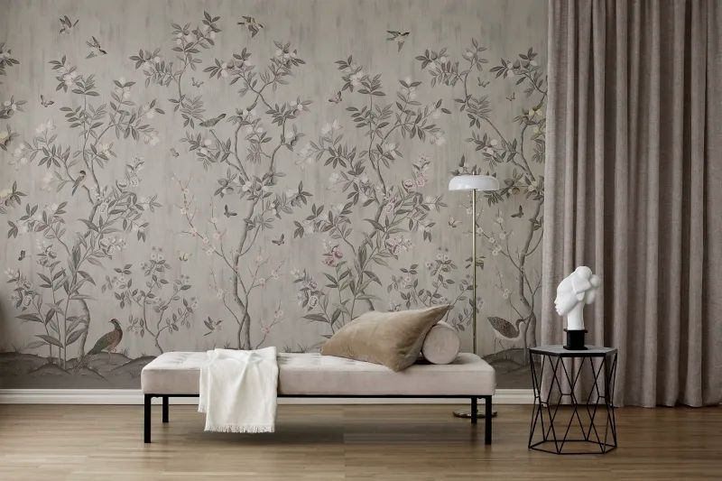Fototapeta Chinoiserie Chic Powder Beige Rebel Walls (1)