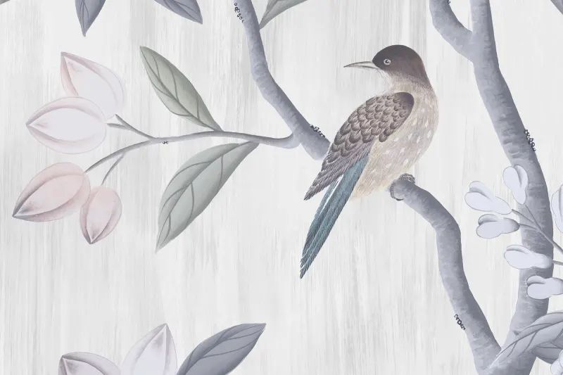 Fototapeta Chinoiserie Chic Pearl Gray Rebel Walls (3)