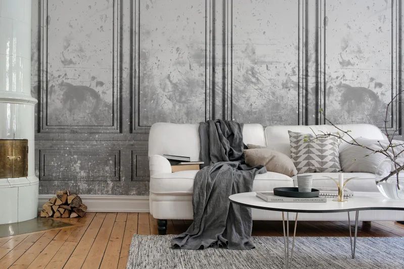 Fototapeta Patinated Panels Smoke Rebel Walls (2)