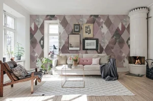 Fototapeta Big Harlequin Plum Rebel Walls R15571