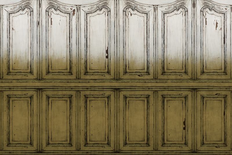 Fototapeta Parisian Panels Dip Dye Yellow Rebel Walls (1)