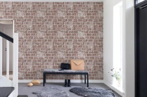 Fototapeta Decorated Bricks Red Rebel Walls R15231