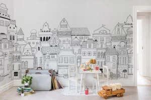 Fototapeta London Houses Rebel Walls R14601