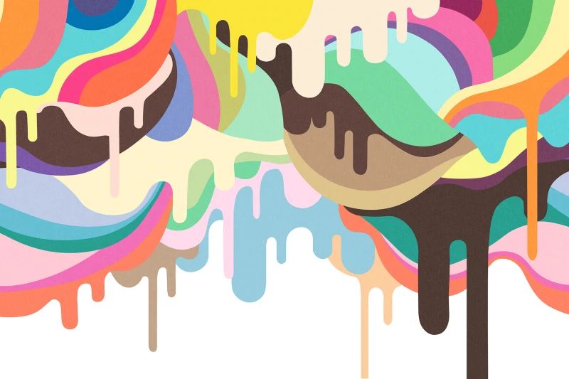 Fototapeta Dripping Ice Cream Rebel Walls (3)