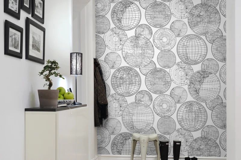 Fototapeta Globes Gathering Black and white Rebel Walls (3)