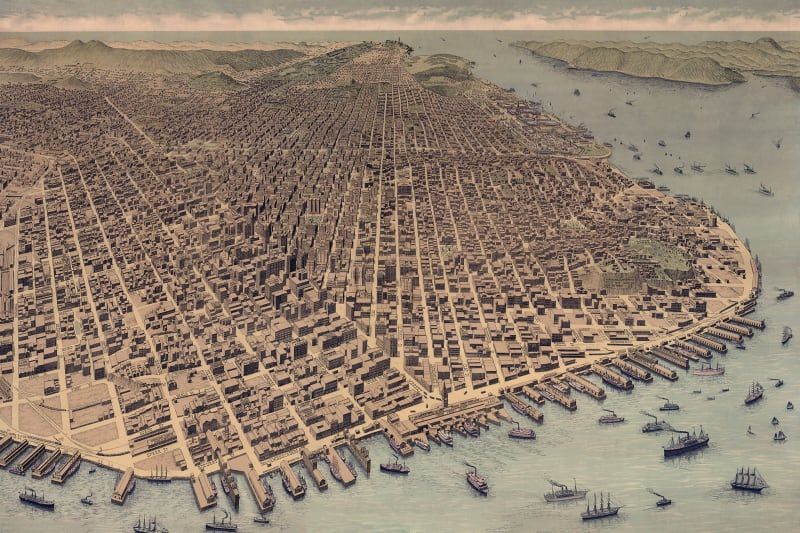 Fototapeta A City Rises Rebel Walls (2)
