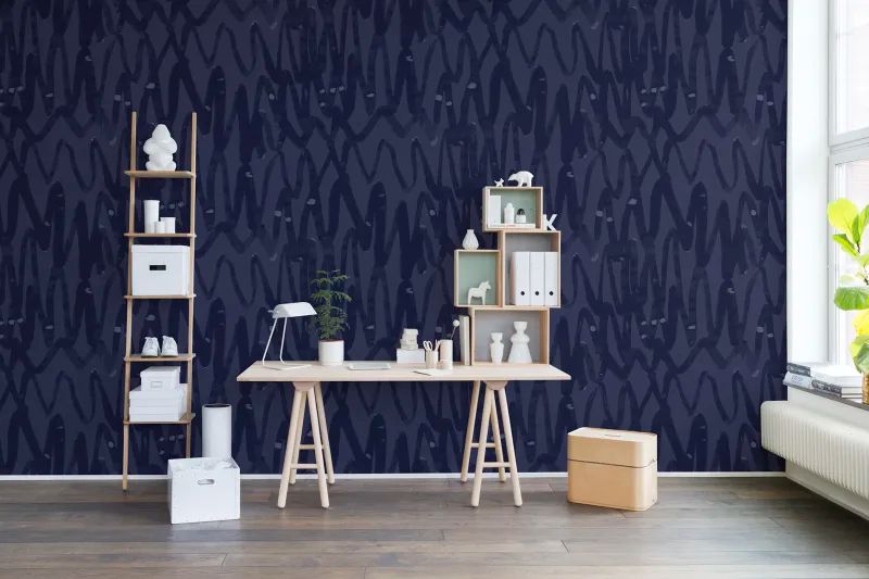 Fototapeta Pulse of Passion Blue Rebel Walls (1)
