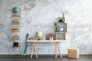 Fototapeta Elevation Lines White Rebel Walls R14071