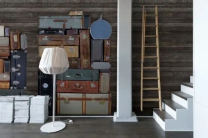 Fototapeta Stacked Suitcases Pile Rebel Walls R14063