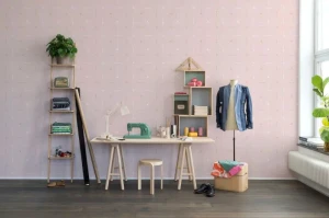 Fototapeta Perfect Fit Powder Pink Rebel Walls R14113