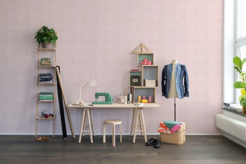 Fototapeta Perfect Fit Powder Pink Rebel Walls (2)