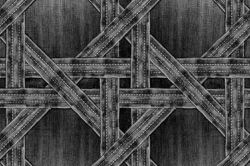 Fototapeta Denim Trellis Black Rebel Walls (1)