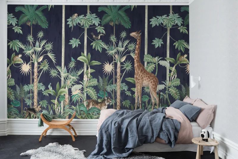 Fototapeta Giraffe's Stroll Nightfall Rebel Walls (3)