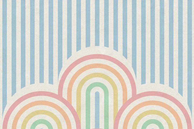 Fototapeta Hilltops Rainbow Rebel Walls (1)