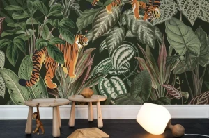 Fototapeta Mischievous Tigers Lush Rebel Walls R16812
