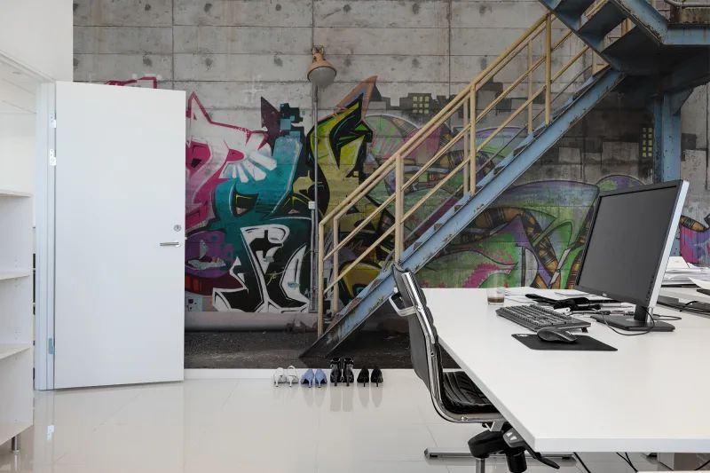 Fototapeta Stairway Graffiti Rebel Walls (1)