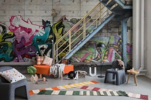 Fototapeta Stairway Graffiti Rebel Walls R16961