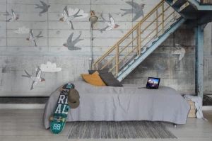 Fototapeta Stairway Graffiti Swallow Rebel Walls R16962