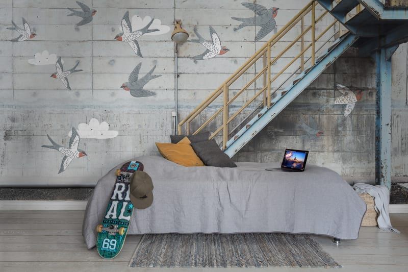 Fototapeta Stairway Graffiti Swallow Rebel Walls (1)