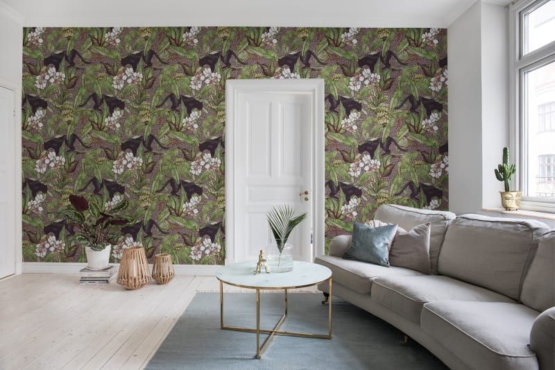 Fototapeta Alluring Panthers Pink Rebel Walls (2)