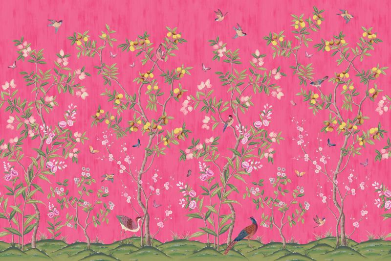 Fototapeta Chinoiserie Chic Fuchsia Rebel Walls (2)