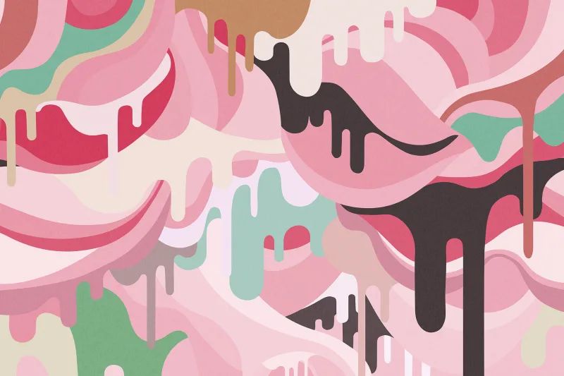 Fototapeta Dripping Rainbow Marshmallow Rebel Walls (1)