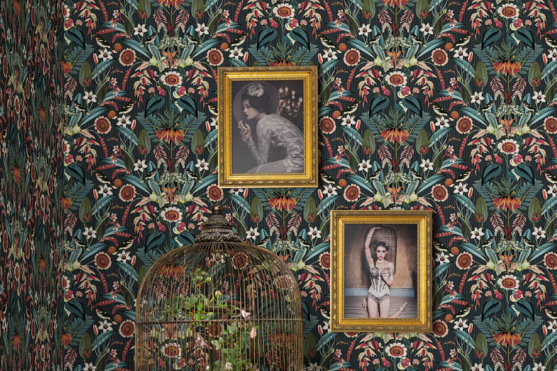 Tapeta Arlon Teal Rebel Walls (3)