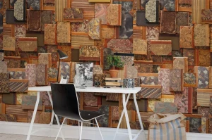 Fototapeta Vintage Books cover Rebel Walls R12861