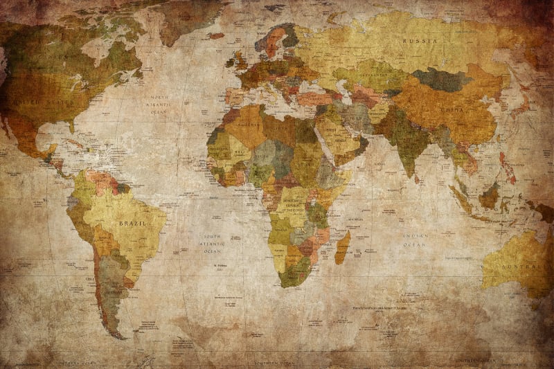 Fototapeta World Map Rebel Walls (3)
