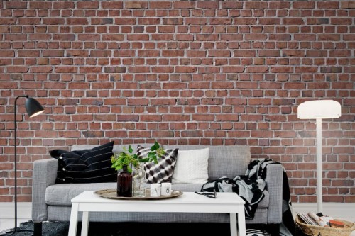 Fototapeta Brick wall Red Rebel Walls R10961