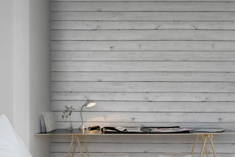Fototapeta Horizontal Boards white Rebel Walls (3)