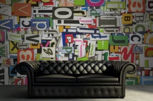 Fototapeta Magazine Letters Rebel Walls R10481