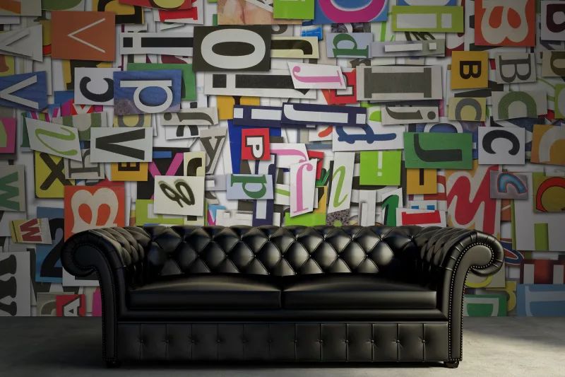 Fototapeta Magazine Letters Rebel Walls (1)