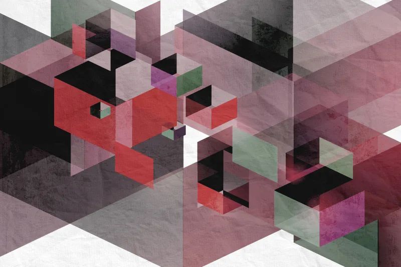 Fototapeta Fractal red Rebel Walls (3)